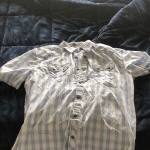 Snap short sleeve western shirt